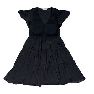 Naked zebra black mini dress